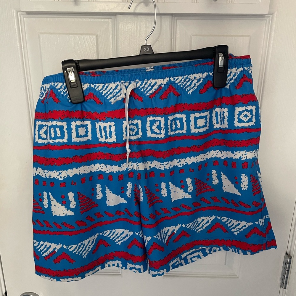 Men’s Large Chubbies bathing suit, 5 inch inseam.